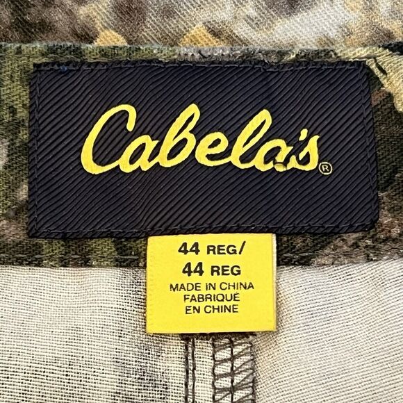 Cabelas Camo Cargo Pants Canvas ZONZ Woodlands Hunting Outdoor Mens Size 44 x 32 - Picture 4 of 13